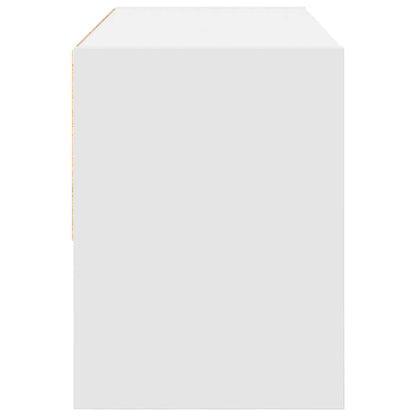 vidaXL Shoe Rack Stackable White 89.5x30x40 cm