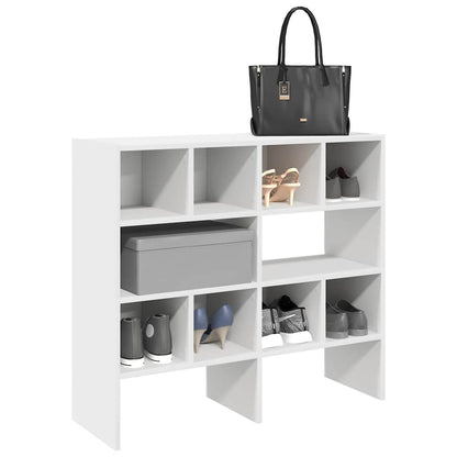 vidaXL Shoe Racks 2 pcs Stackable White 89,5x30x40 cm