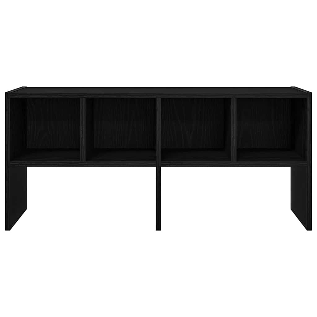 vidaXL Shoe Rack Stackable Black Oak 89.5x30x40 cm