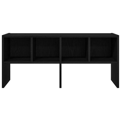 vidaXL Shoe Rack Stackable Black Oak 89.5x30x40 cm