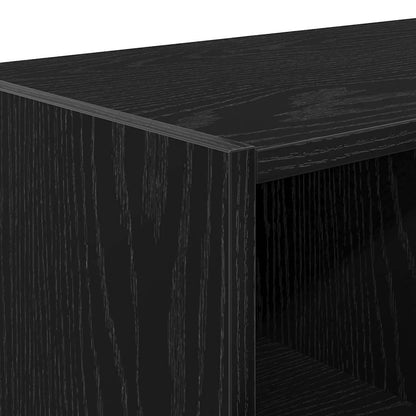 vidaXL Shoe Rack Stackable Black Oak 89.5x30x40 cm