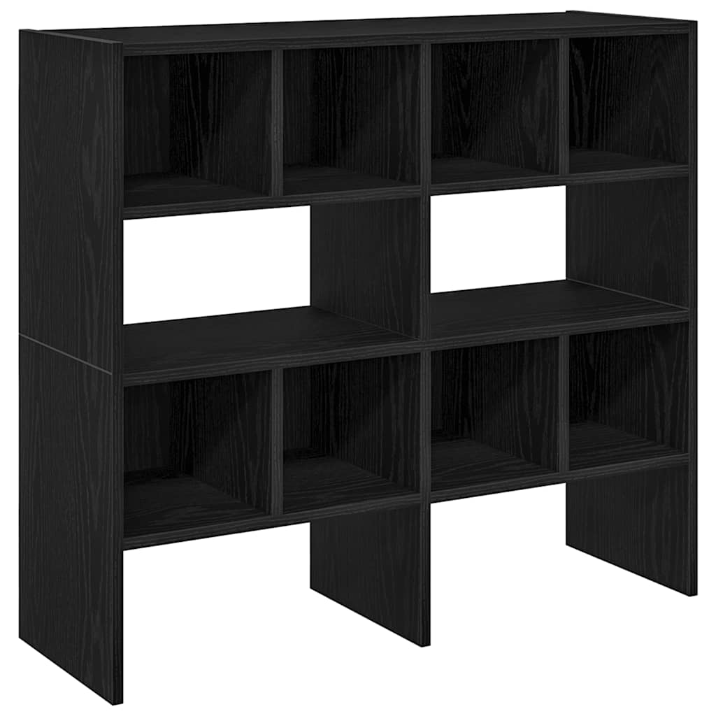 vidaXL Shoe Racks 2 pcs Stackable Black Oak 89,5x30x40 cm