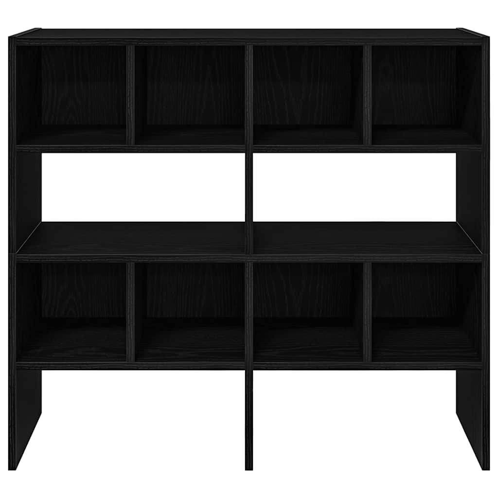 vidaXL Shoe Racks 2 pcs Stackable Black Oak 89,5x30x40 cm