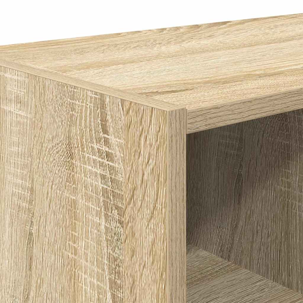 vidaXL Shoe Rack Stackable Sonoma Oak 89.5x30x40 cm