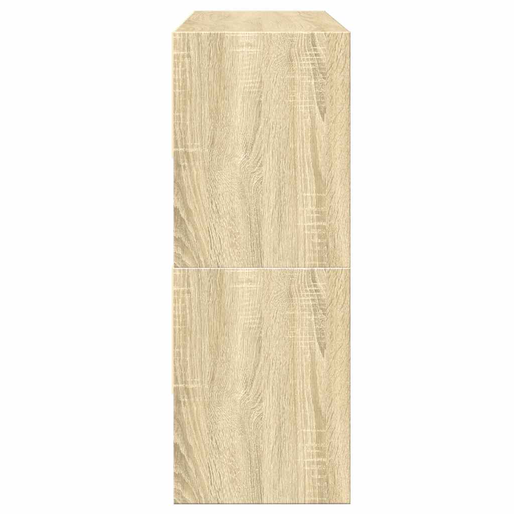 vidaXL Shoe Racks 2 pcs Stackable Sonoma Oak 89.5x30x40 cm