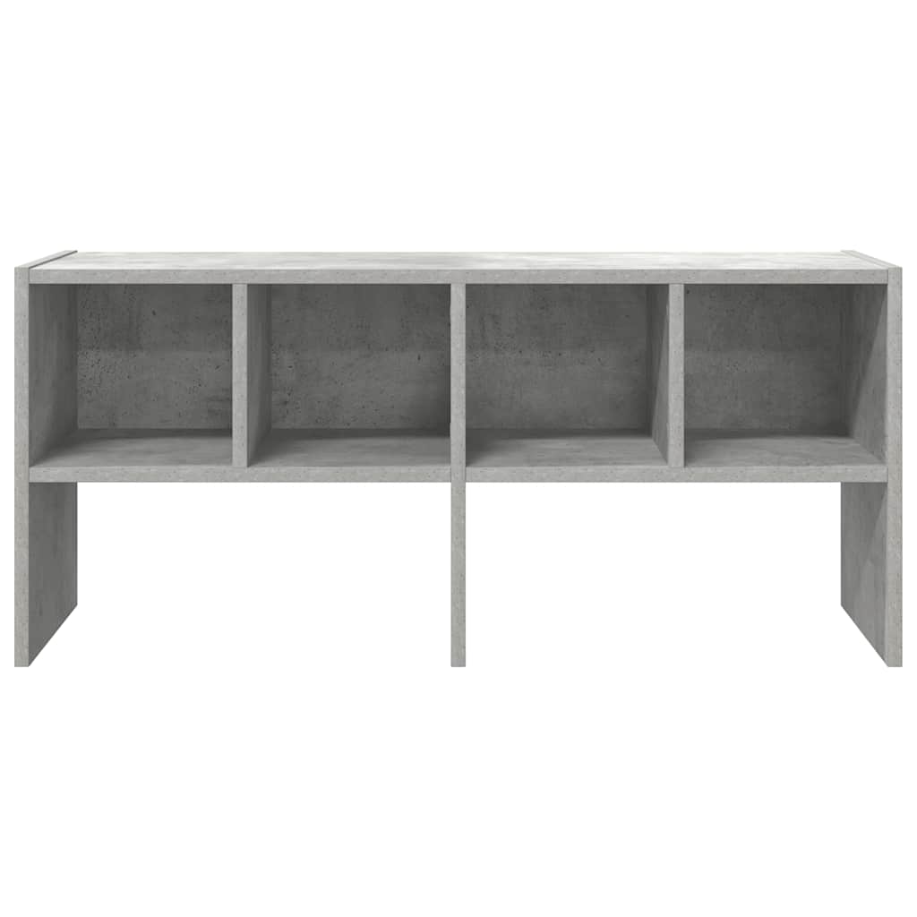 vidaXL Shoe Rack Stackable Concrete Grey 89.5x30x40 cm