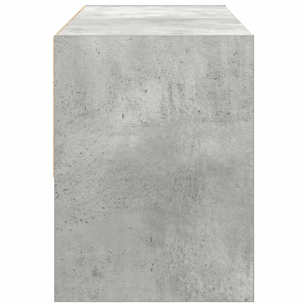 vidaXL Shoe Rack Stackable Concrete Grey 89.5x30x40 cm