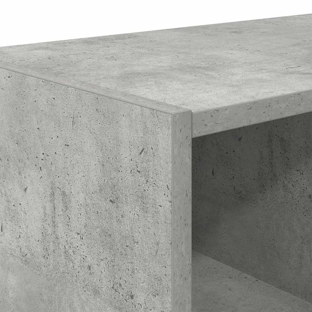 vidaXL Shoe Rack Stackable Concrete Grey 89.5x30x40 cm