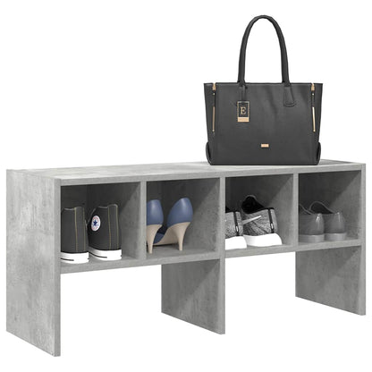 vidaXL Shoe Rack Stackable Concrete Grey 89.5x30x40 cm