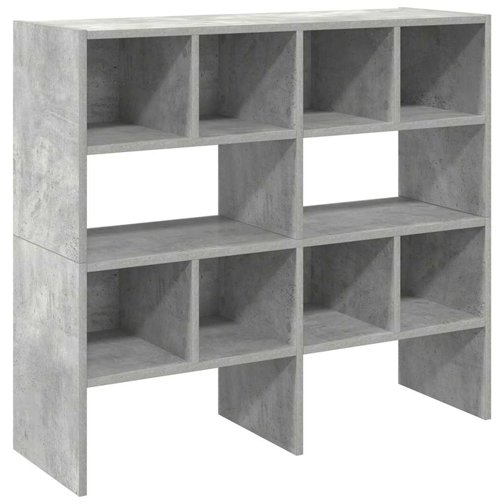 vidaXL Shoe Racks 2 pcs Stackable Concrete Grey 89.5x30x40 cm