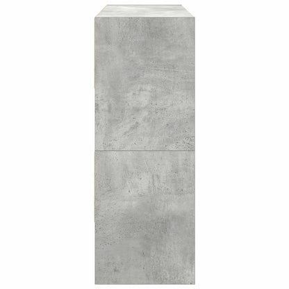 vidaXL Shoe Racks 2 pcs Stackable Concrete Grey 89.5x30x40 cm