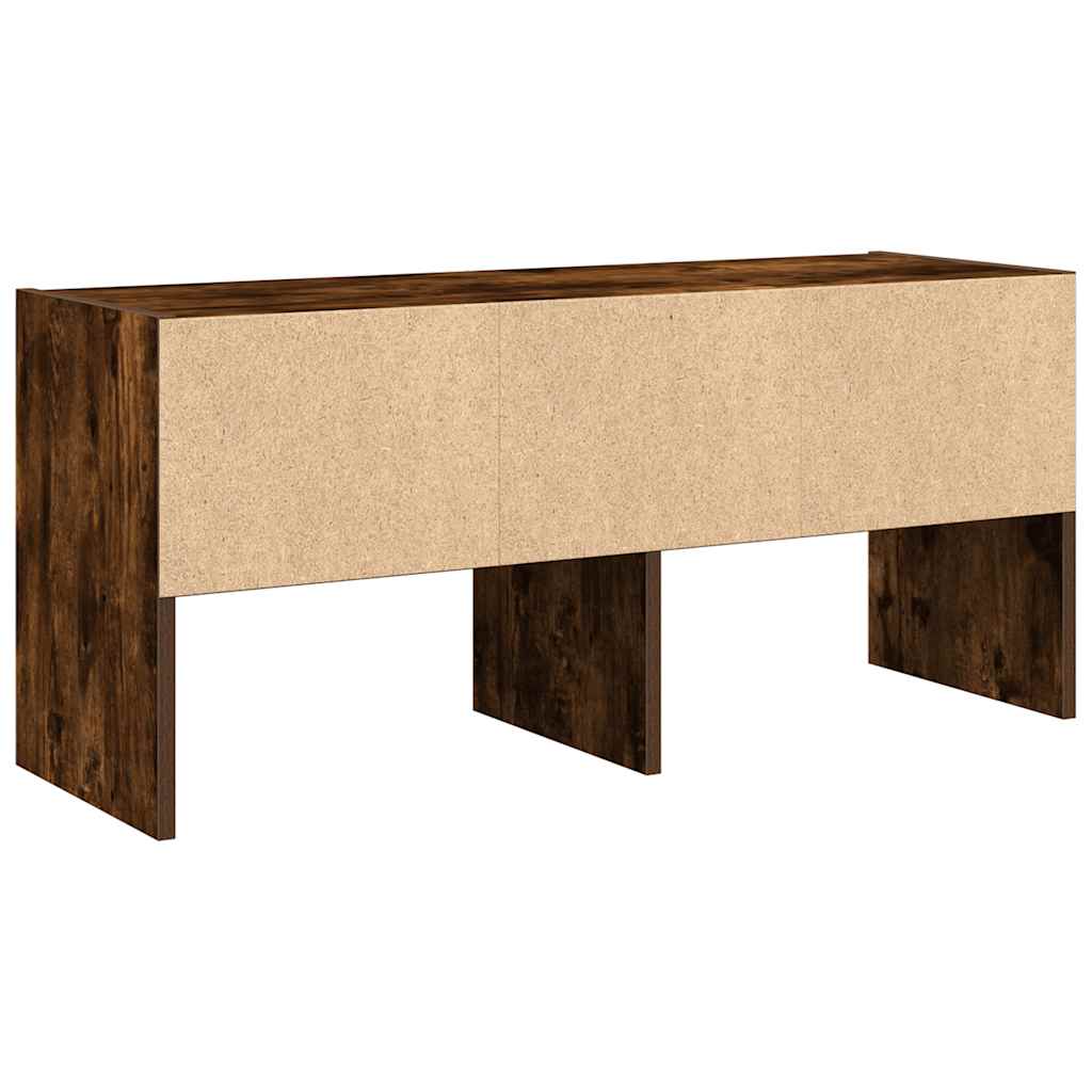 vidaXL Shoe Rack Stackable Smoked Oak 89.5x30x40 cm