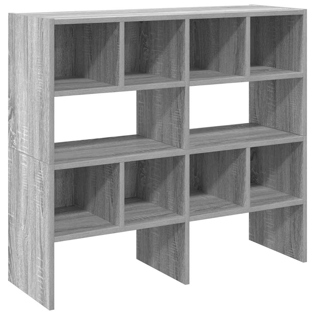 vidaXL Shoe Racks 2 pcs Stackable Grey Sonoma 89,5x30x40 cm