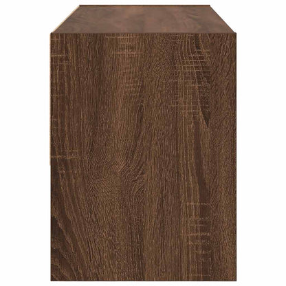 vidaXL Shoe Rack Stackable Brown Oak 89.5x30x40 cm