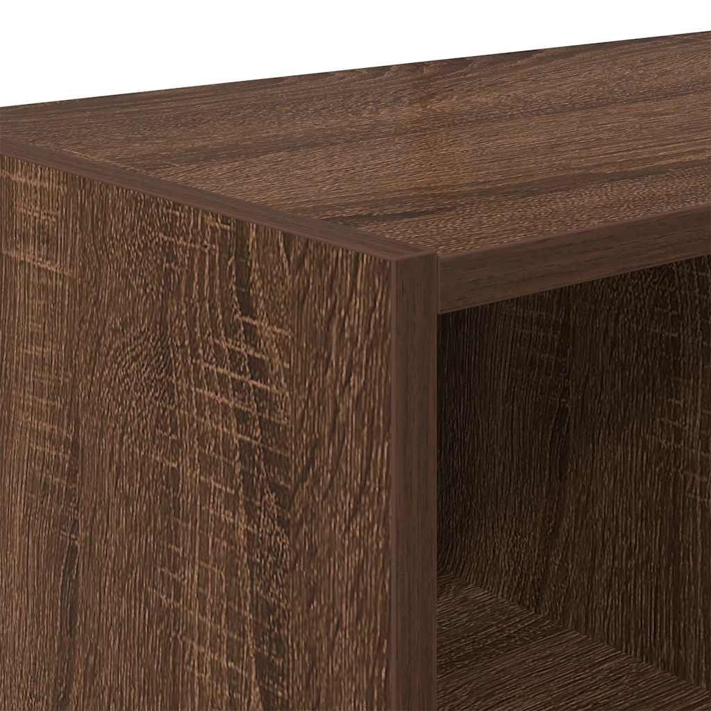 vidaXL Shoe Rack Stackable Brown Oak 89.5x30x40 cm