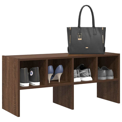vidaXL Shoe Rack Stackable Brown Oak 89.5x30x40 cm