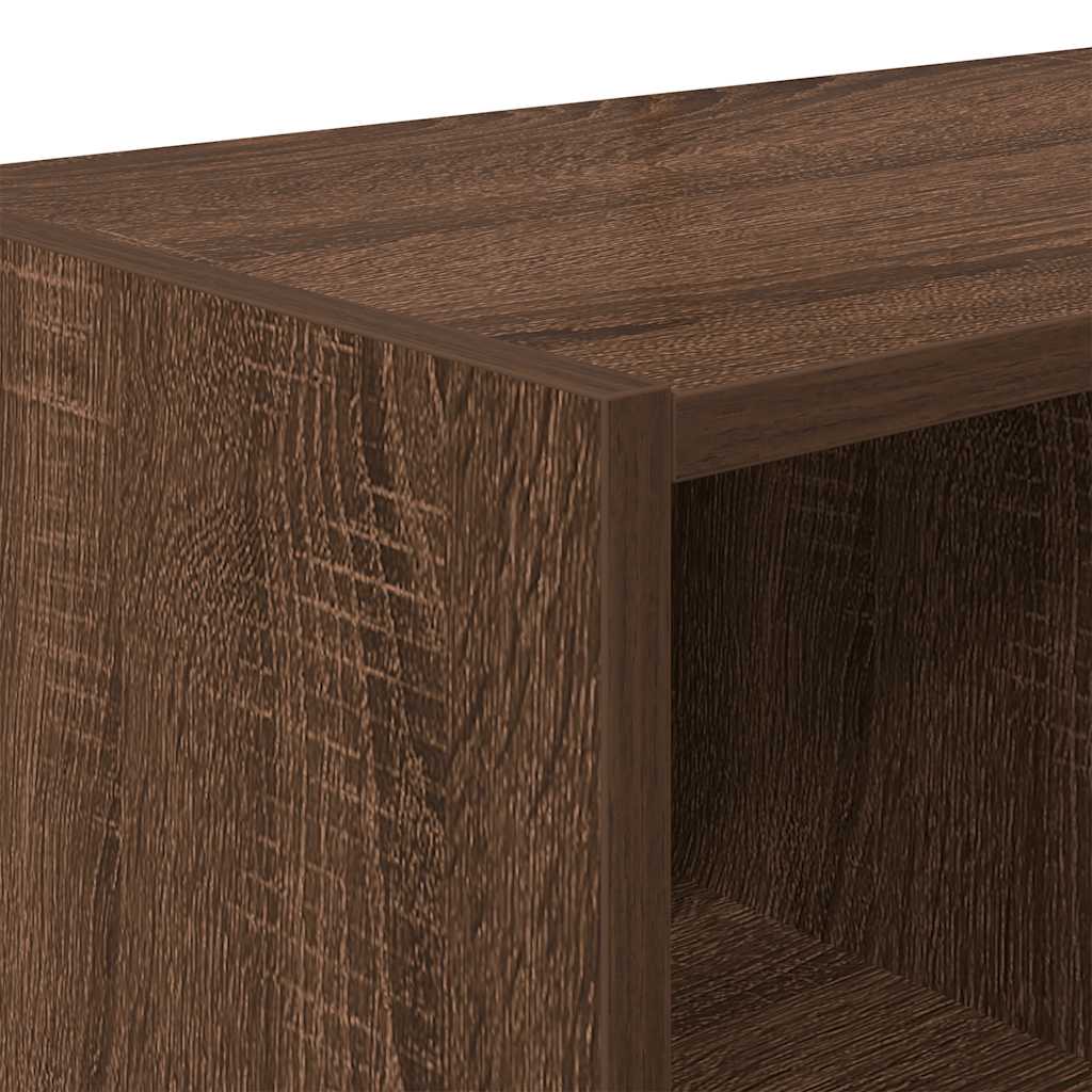vidaXL Shoe Racks 2 pcs Stackable Brown Oak 89,5x30x40 cm
