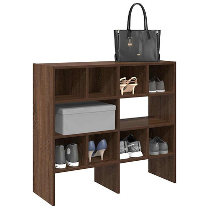 vidaXL Shoe Racks 2 pcs Stackable Brown Oak 89,5x30x40 cm