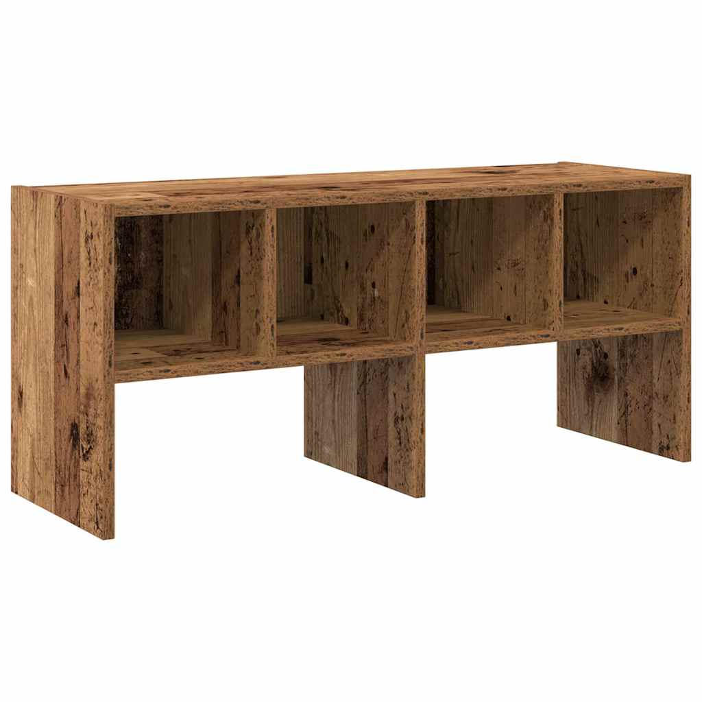 vidaXL Shoe Rack Stackable Old Wood 89,5x30x40 cm