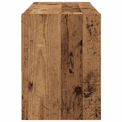 vidaXL Shoe Rack Stackable Old Wood 89,5x30x40 cm