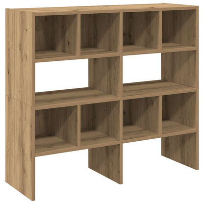 vidaXL Shoe Racks 2 pcs Stackable Artisan Oak 89,5x30x40 cm