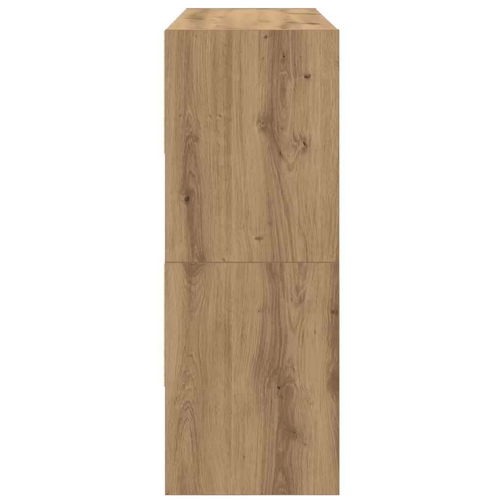 vidaXL Shoe Racks 2 pcs Stackable Artisan Oak 89,5x30x40 cm