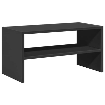 vidaXL Shoe Rack Stackable Black Oak 60x30x30.5 cm