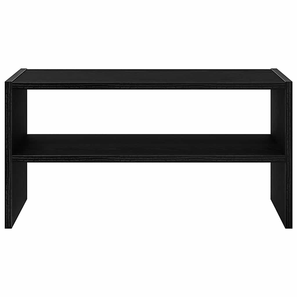 vidaXL Shoe Rack Stackable Black Oak 60x30x30.5 cm
