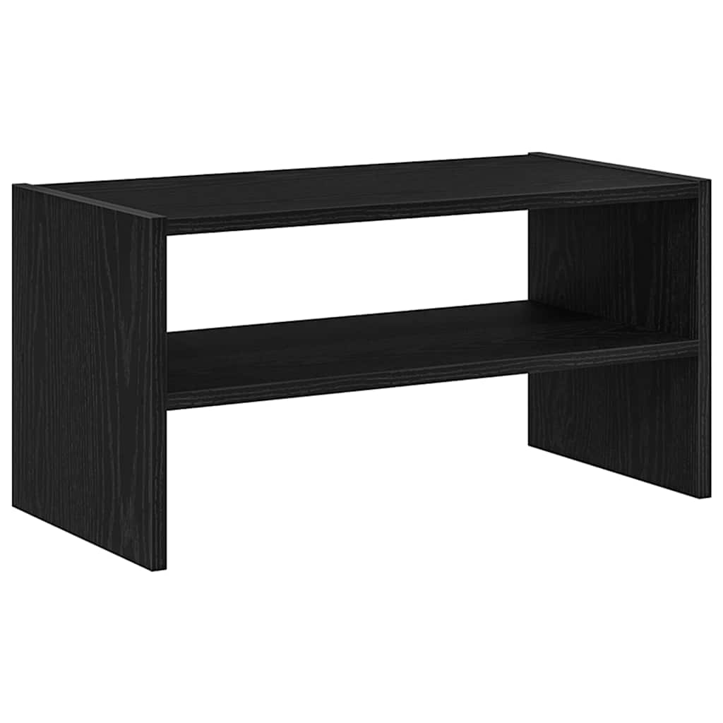 vidaXL Shoe Rack Stackable Black Oak 60x30x30.5 cm