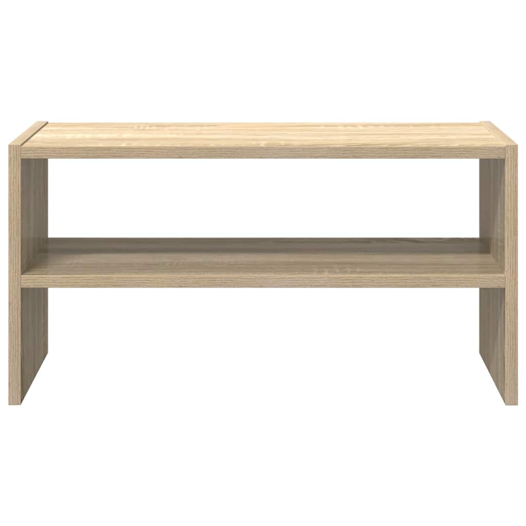 vidaXL Shoe Rack Stackable Sonoma Oak 60x30x30.5 cm