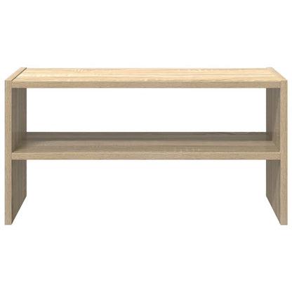 vidaXL Shoe Rack Stackable Sonoma Oak 60x30x30.5 cm