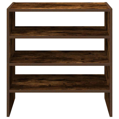 vidaXL Shoe Racks 2 pcs Stackable Smoked Oak 60x30x30.5 cm