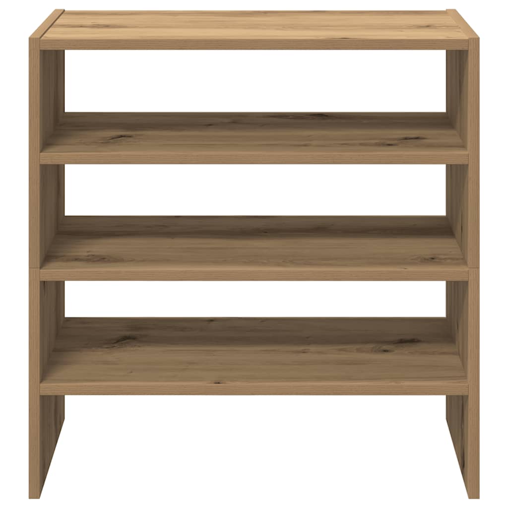 vidaXL Shoe Racks 2 pcs Stackable Artisan Oak 60x30x30.5 cm