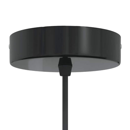 vidaXL Pendant Lamp Height Adjustable E27 Gloss Grey Ø 22 cm Metal