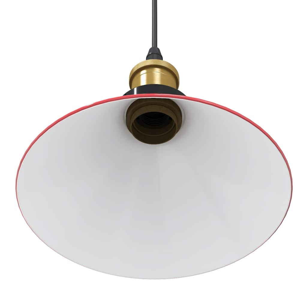 vidaXL Pendant Lamp Height Adjustable E27 Gloss Red Ø 22 cm Metal