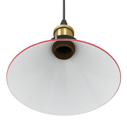 vidaXL Pendant Lamp Height Adjustable E27 Gloss Red Ø 22 cm Metal