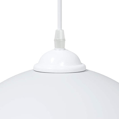 vidaXL Pendant Lamps 2 pcs Height Adjustable E27 White Ø 30 cm Metal