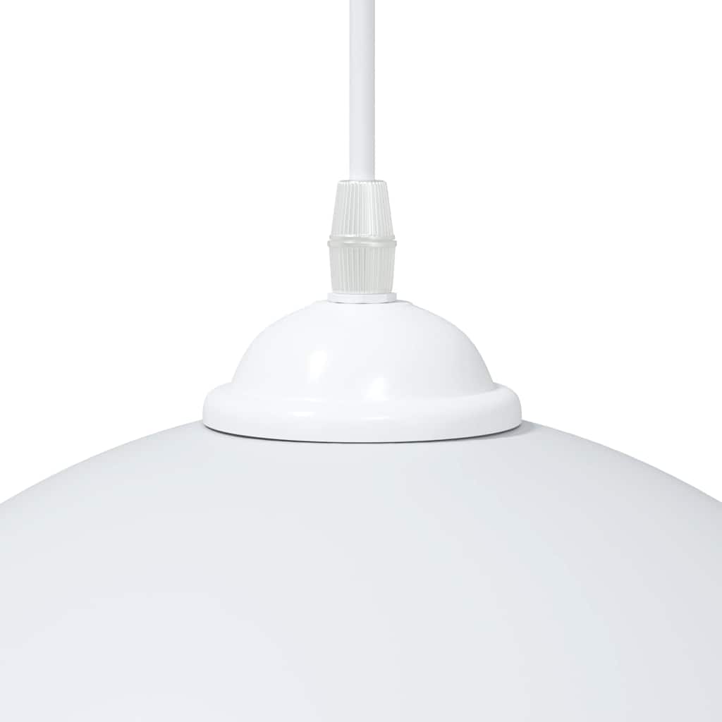 vidaXL Pendant Lamps 2 pcs Height Adjustable E27 White Ø 30 cm Metal