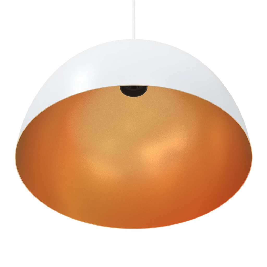 vidaXL Pendant Lamps 2 pcs Height Adjustable E27 White Ø 30 cm Metal