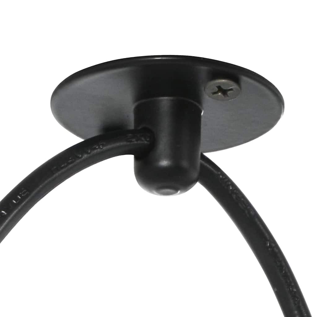 vidaXL Pendant Lamp with 3 Lamp Holders E27 Black Metal
