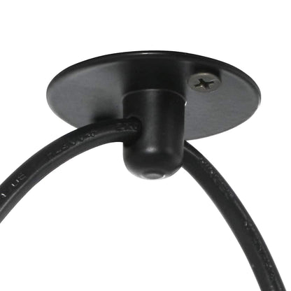 vidaXL Pendant Lamp with 3 Lamp Holders E27 Black Metal