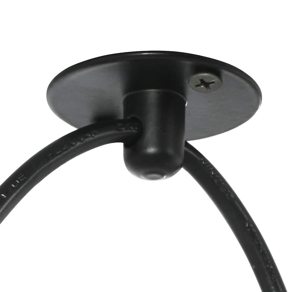 vidaXL Pendant Lamp with 5 Lamp Holders E27 Black Metal