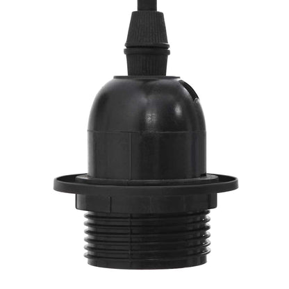 vidaXL Pendant Lamp with 5 Lamp Holders E27 Black Metal