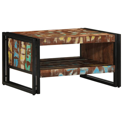 vidaXL Coffee Table Multicolour 70x50x38 cm Solid Wood Reclaimed