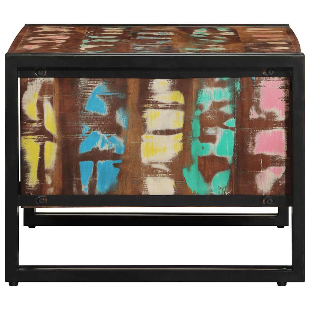 vidaXL Coffee Table Multicolour 70x50x38 cm Solid Wood Reclaimed