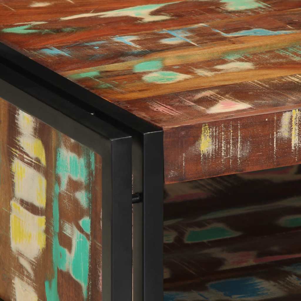 vidaXL Coffee Table Multicolour 70x50x38 cm Solid Wood Reclaimed