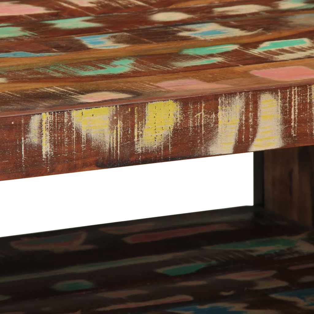 vidaXL Coffee Table Multicolour 70x50x38 cm Solid Wood Reclaimed