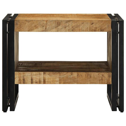 vidaXL Coffee Table 50x50x38 cm Solid Rough Wood Mango