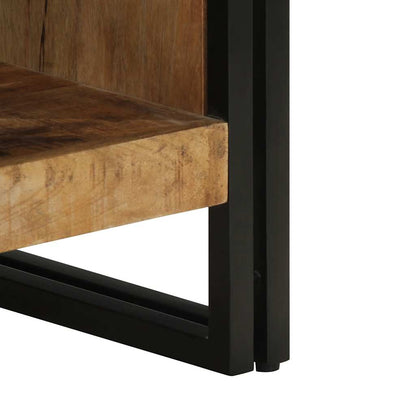 vidaXL Coffee Table 50x50x38 cm Solid Rough Wood Mango