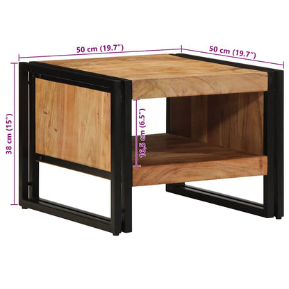 vidaXL Coffee Table 50x50x38 cm Solid Wood Acacia